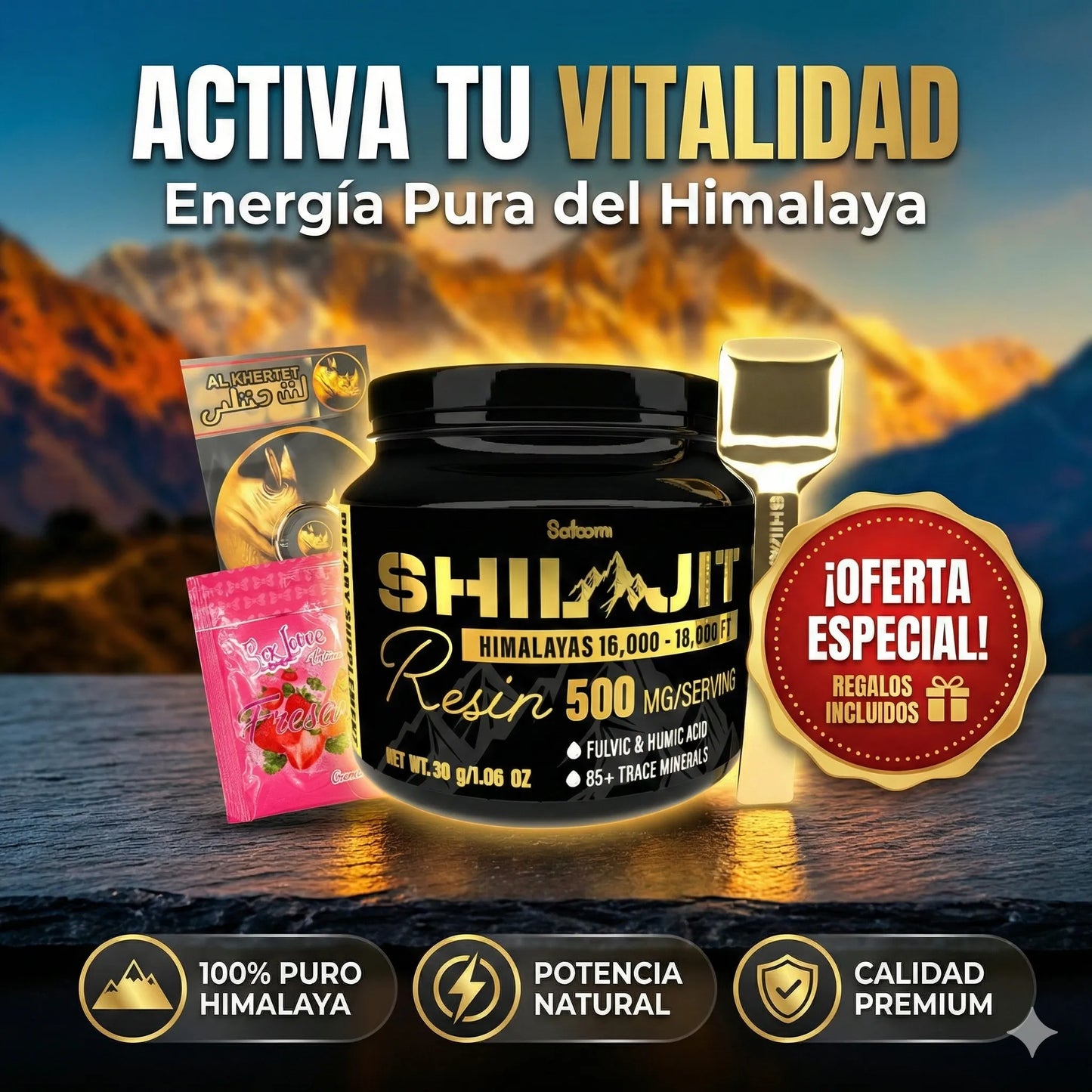 Shilajit: Recupera la energía de tus 20